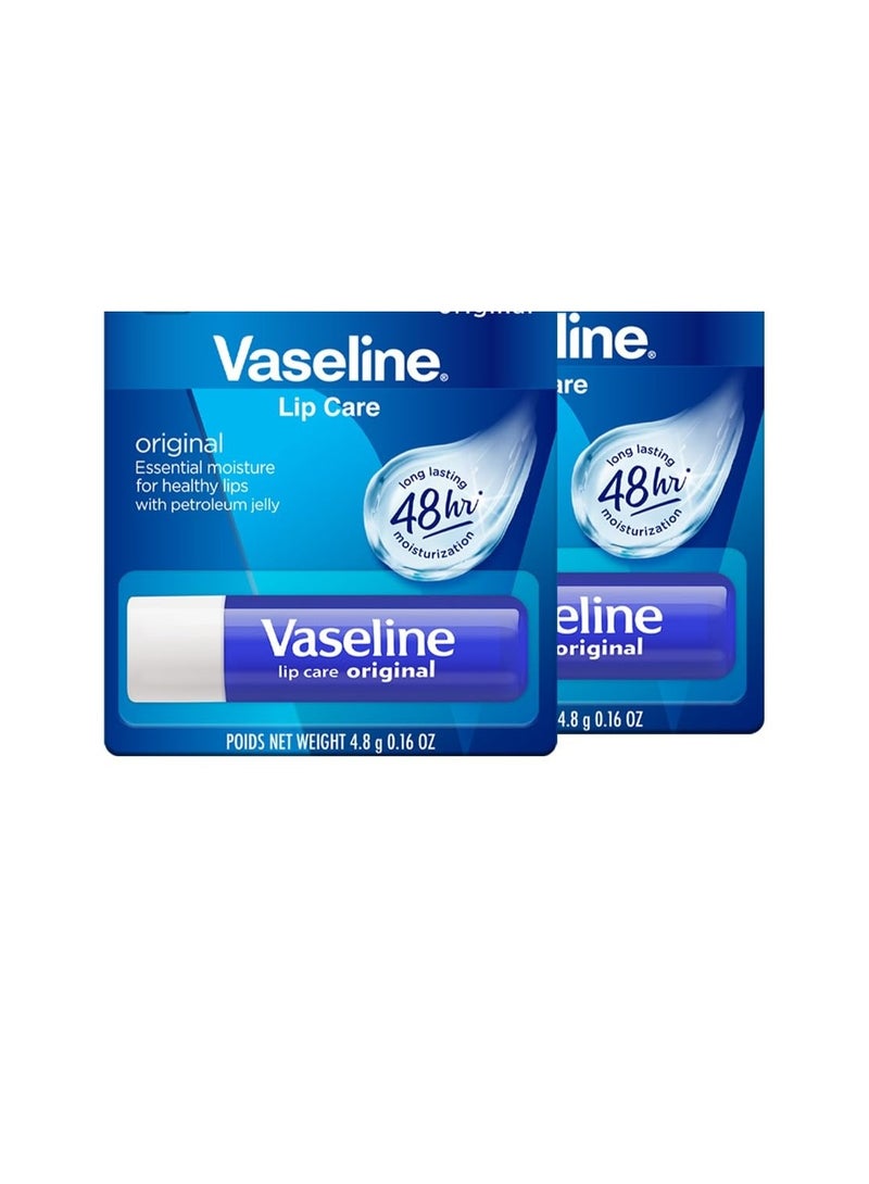 vaseline Lip Care Original Lip Balm Stick 4.8g (Pack of 2) - Image 1